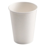 Hot Cups, Paper w/PLA Lining, White, Emerald, 10oz, 1000/CT